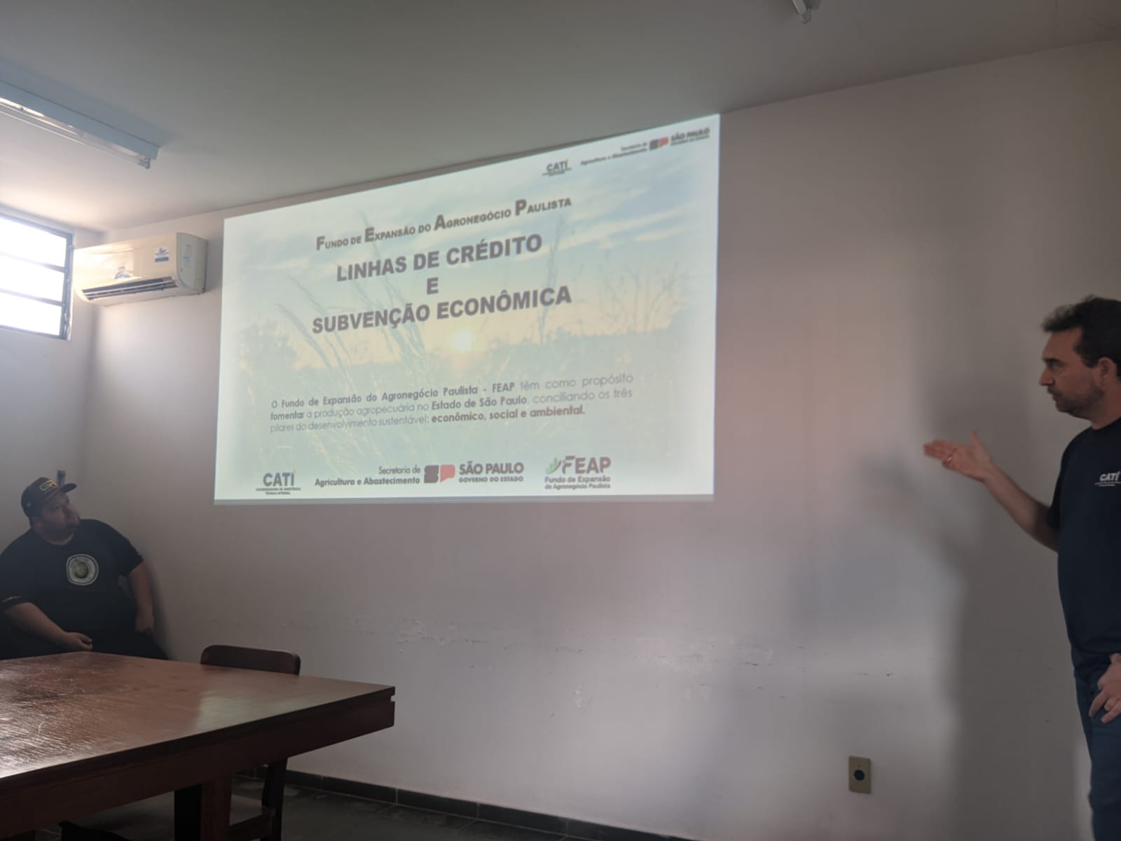 Produtores participam de Palestra sobre Linhas de Crédito e Subvenção Econômica do Programa FEAP em Pirangi junto a CATI.